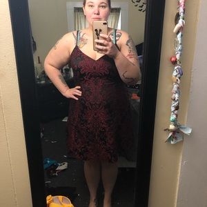 Black and red dress